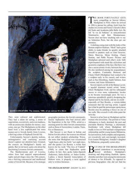 modigliani jerusalem report 2